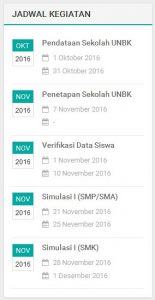 Jadwal Simulasi UNBK 2016/2017