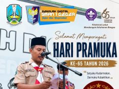 SMAN 1 Geger Gelar Upacara Peringatan Hari Pramuka ke-65, Teguhkan Komitmen Membentuk Generasi Berkarakter